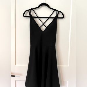 Shein black backless dress